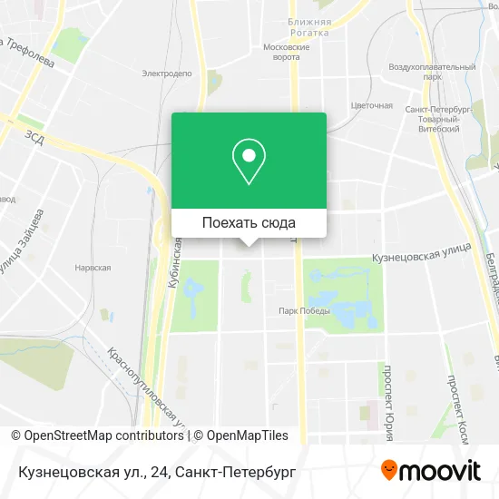 Карта Кузнецовская ул., 24