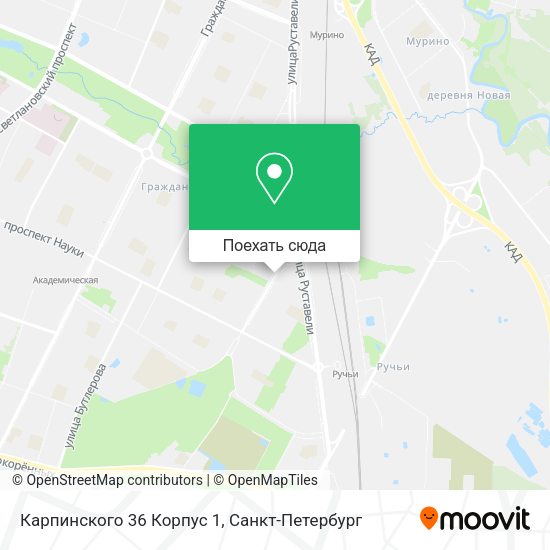 Карта Карпинского 36 Корпус 1