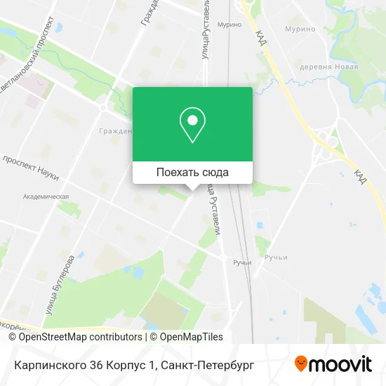 Карта Карпинского 36 Корпус 1