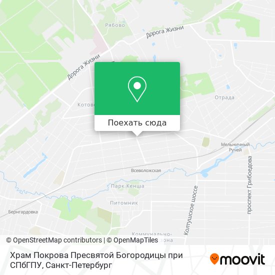 Карта Храм Покрова Пресвятой Богородицы при СПбГПУ