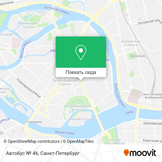 Карта Автобус № 46