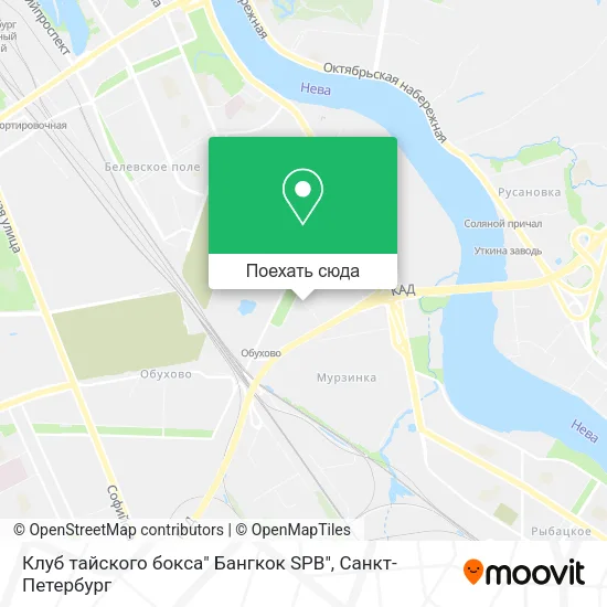 Карта Клуб тайского бокса" Бангкок SPB"