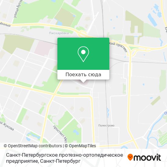 Карта Санкт-Петербургское протезно-ортопедическое предприятие