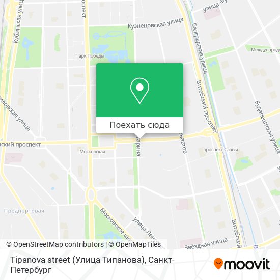 Карта Tipanova street (Улица Типанова)