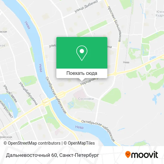 Карта Дальневосточный 60