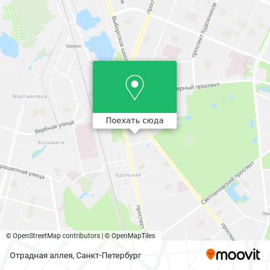 Карта Отрадная аллея