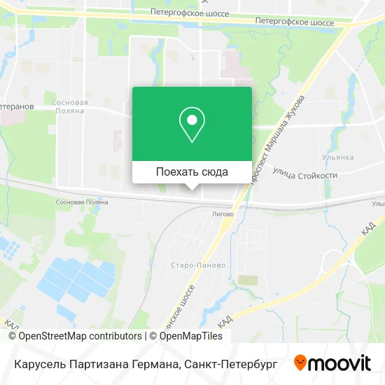 Карта Карусель Партизана Германа