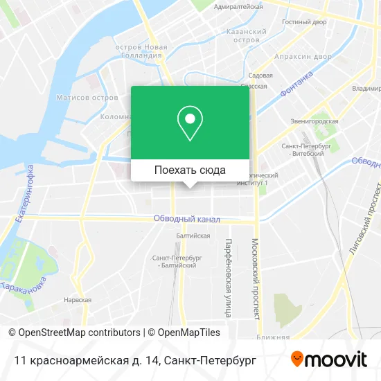 Карта 11 красноармейская д. 14