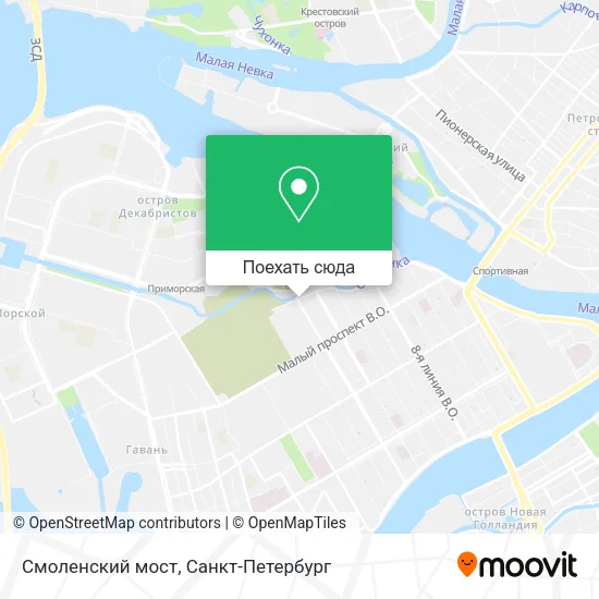Карта Смоленский мост