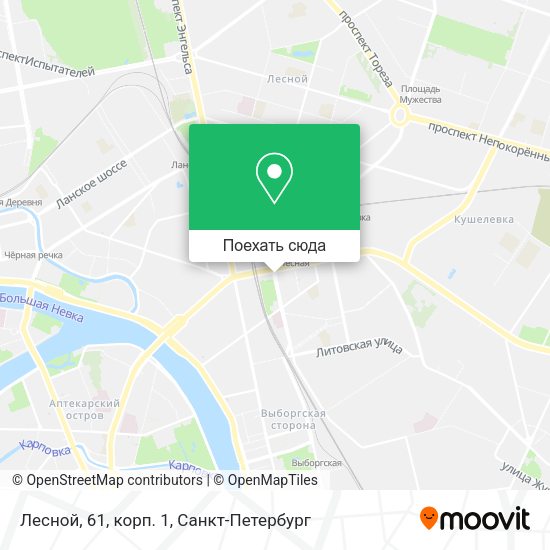 Карта Лесной, 61, корп. 1