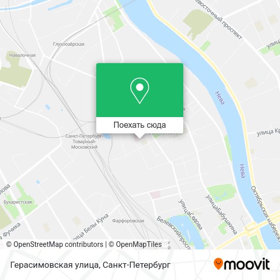 Карта Герасимовская улица