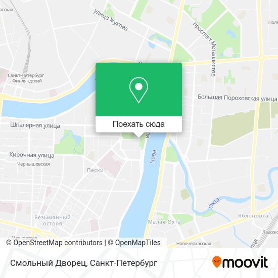 Карта Смольный Дворец