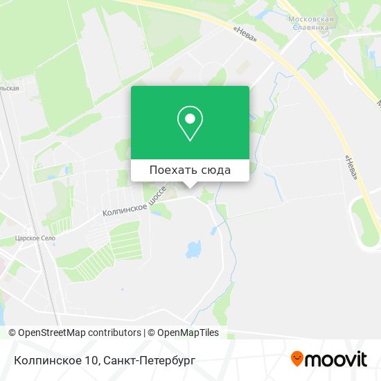 Карта Колпинское 10