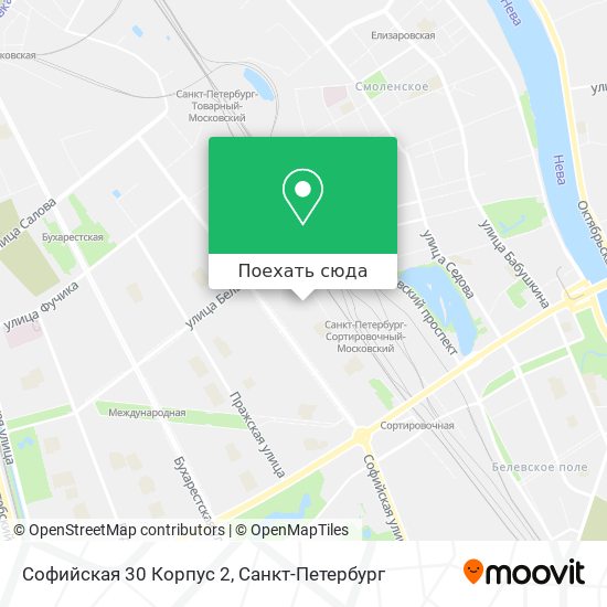 Карта Софийская 30 Корпус 2