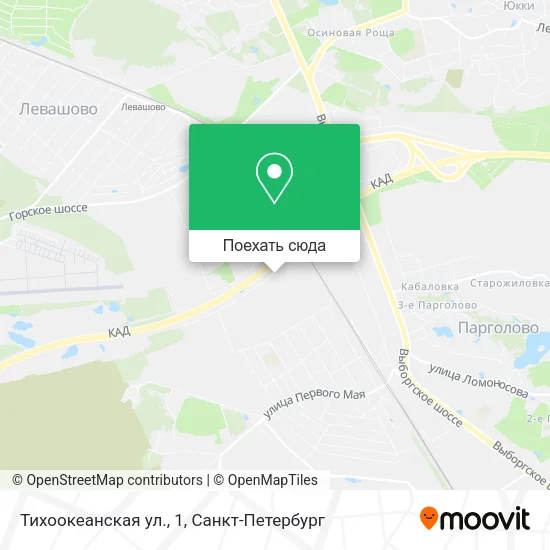 Карта Тихоокеанская ул., 1
