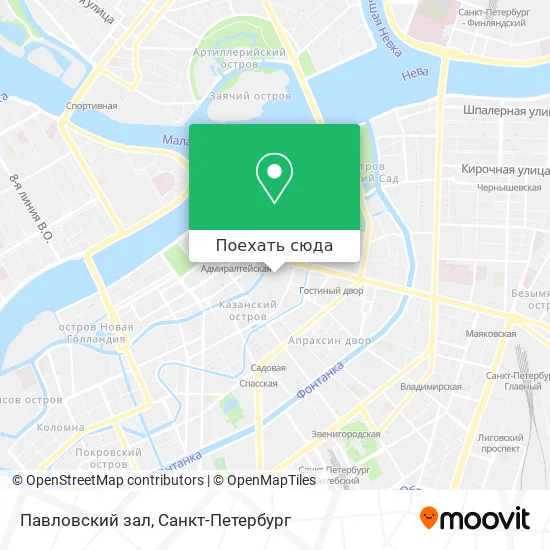 Карта Павловский зал
