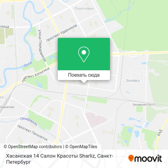 Карта Хасанская 14 Салон Красоты Sharliz