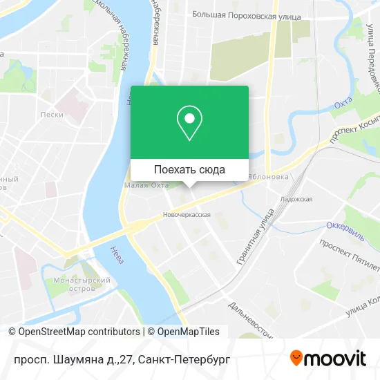 Карта просп. Шаумяна д.,27