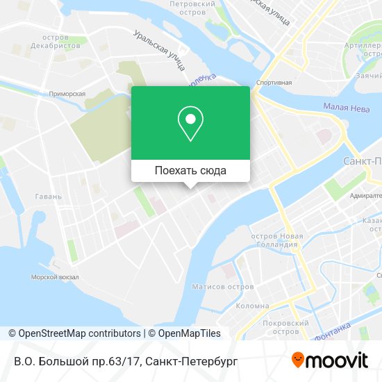 Карта В.О. Большой пр.63/17
