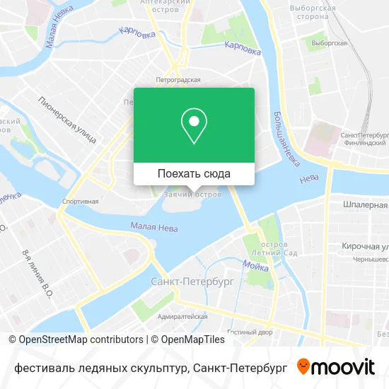 Карта фестиваль ледяных скульптур