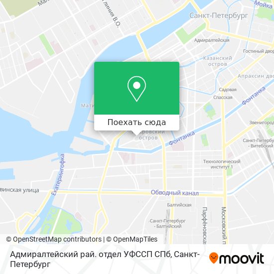 Карта Адмиралтейский рай. отдел УФССП СПб