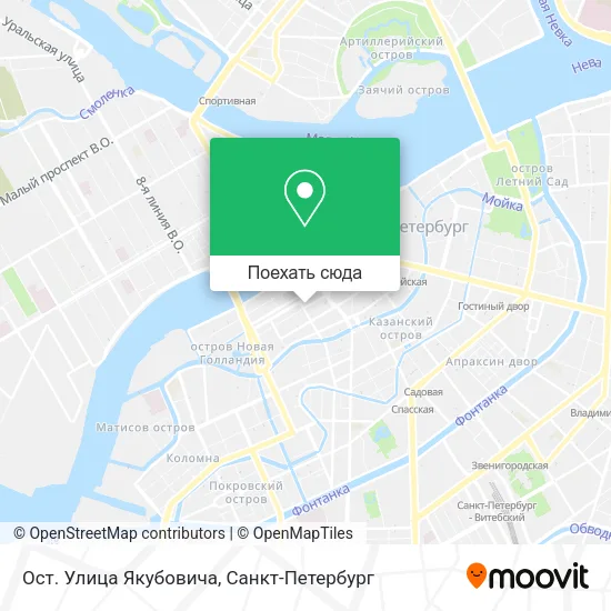 Карта Ост. Улица Якубовича