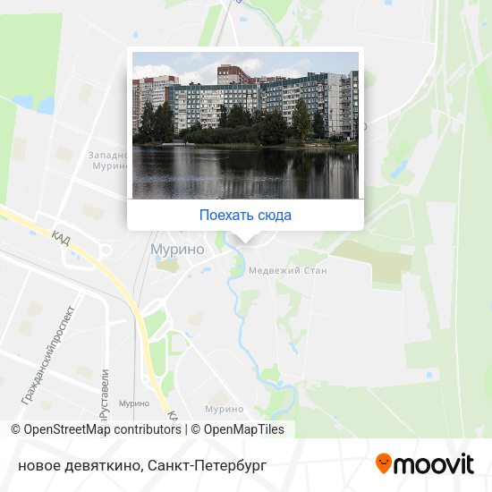 Карта новое девяткино