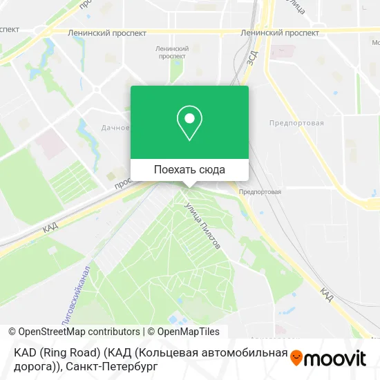 Карта KAD (Ring Road) (КАД (Кольцевая автомобильная дорога))