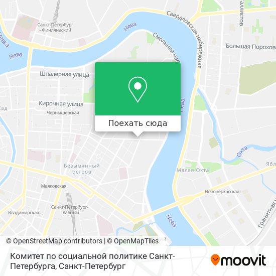 Карта Комитет по социальной политике Санкт-Петербурга