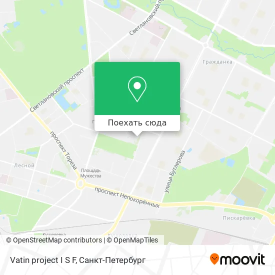 Карта Vatin project I S F