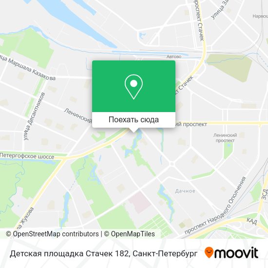 Карта Детская площадка Стачек 182