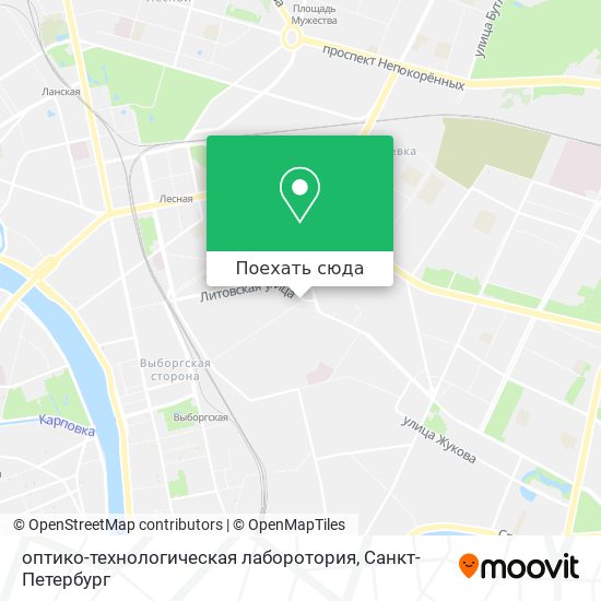 Карта оптико-технологическая лаборотория