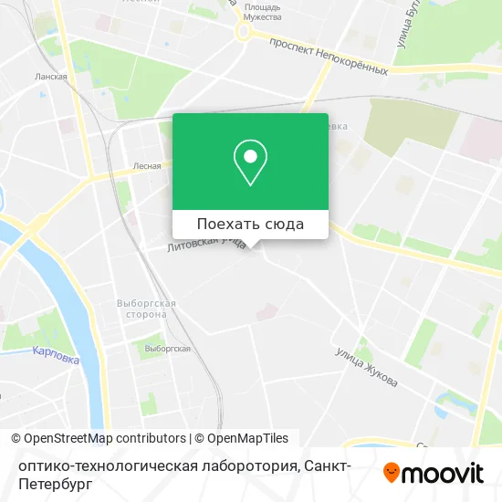 Карта оптико-технологическая лаборотория