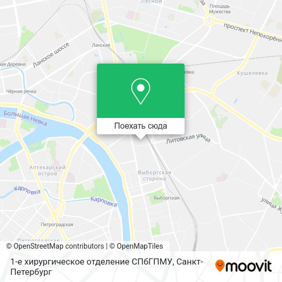 Карта 1-е хирургическое отделение СПбГПМУ