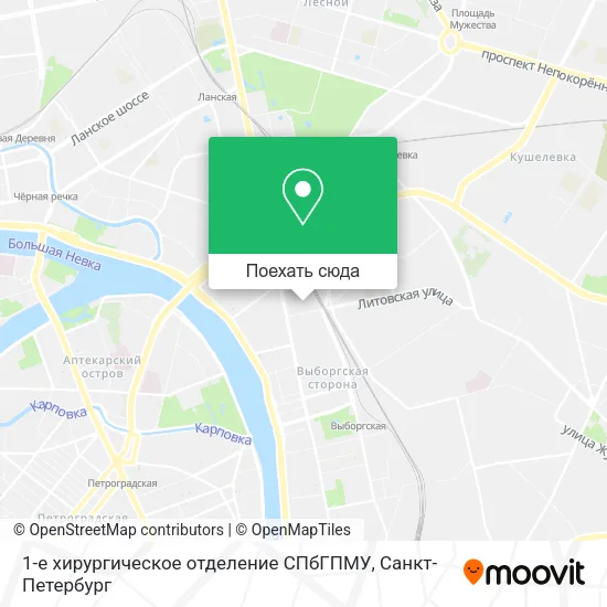 Карта 1-е хирургическое отделение СПбГПМУ