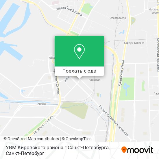 Карта УВМ Кировского района г Санкт-Петербурга