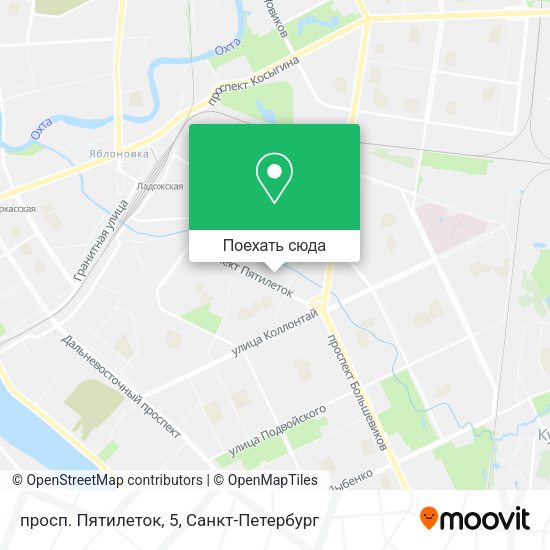 Карта просп. Пятилеток, 5