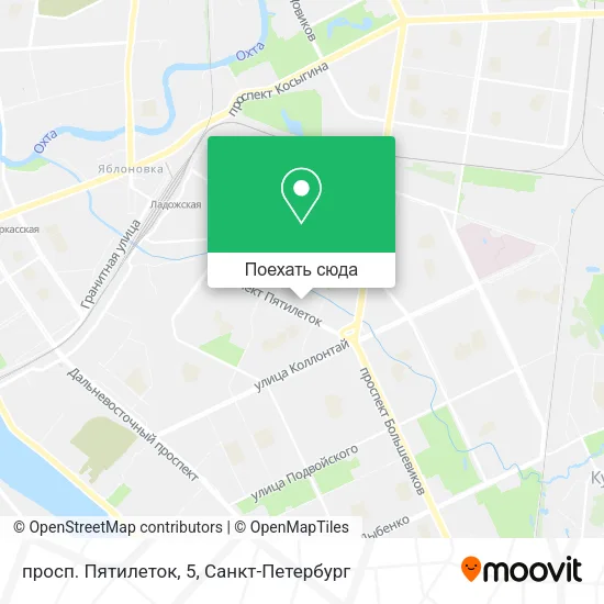 Карта просп. Пятилеток, 5