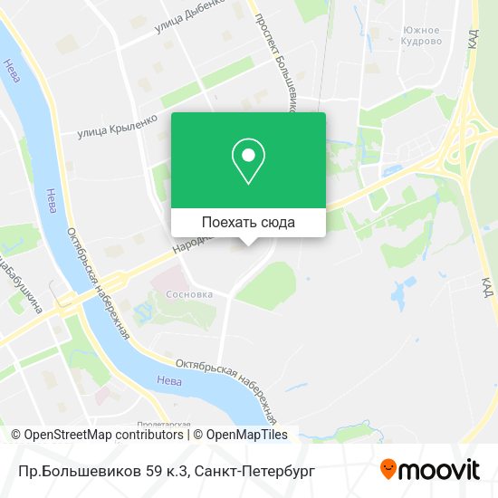 Карта Пр.Большевиков 59 к.3