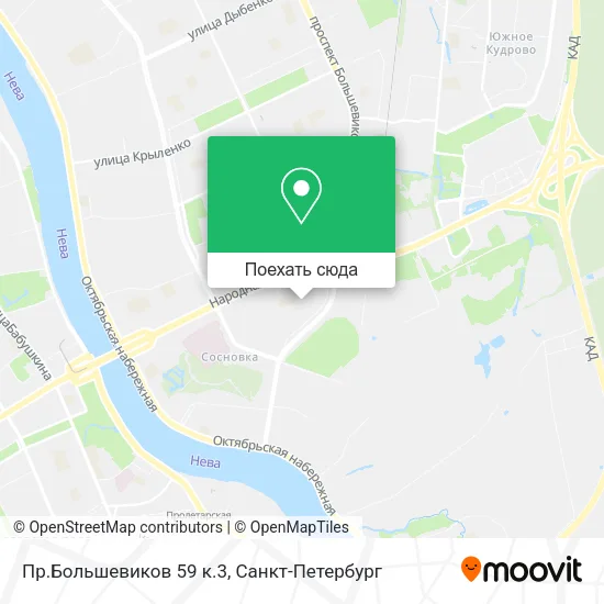 Карта Пр.Большевиков 59 к.3