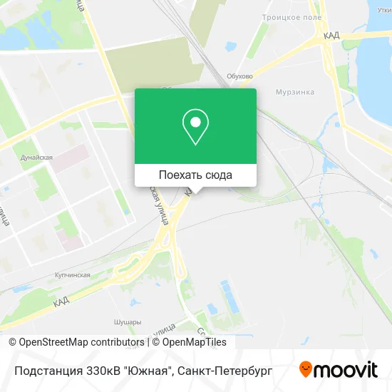 Карта Подстанция 330кВ "Южная"