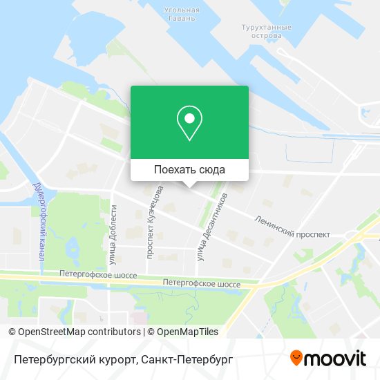 Карта Петербургский курорт