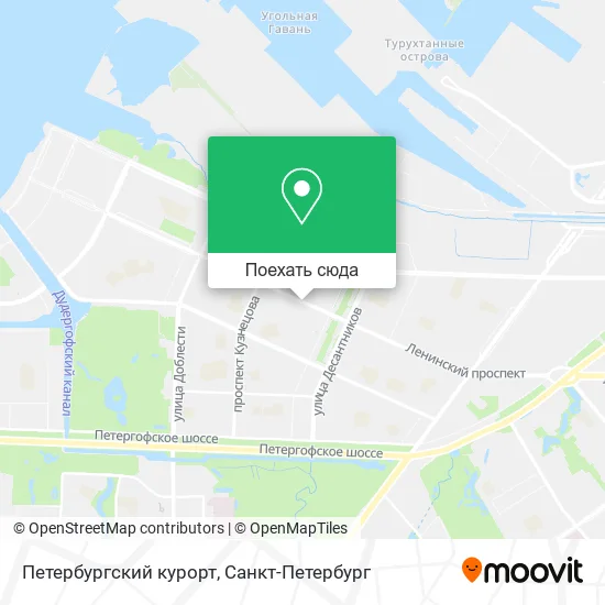 Карта Петербургский курорт