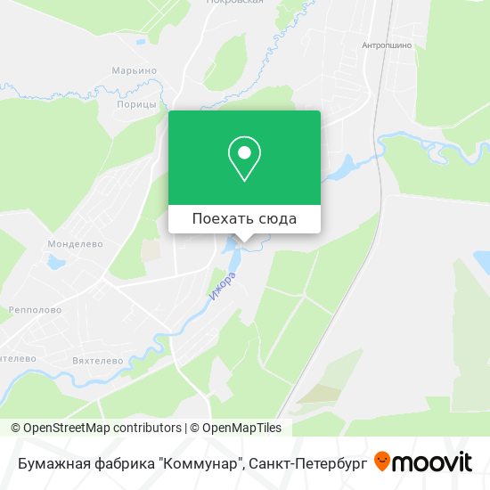 Карта Бумажная фабрика "Коммунар"