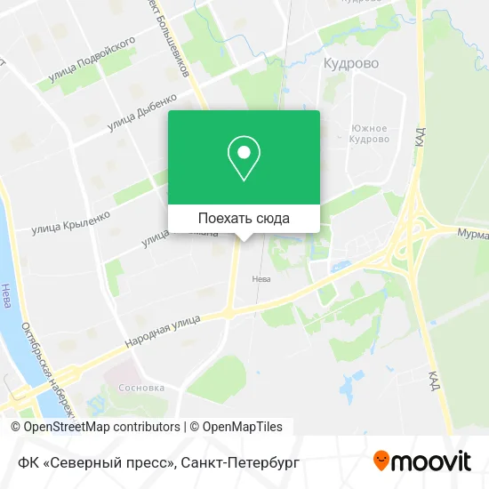 Карта ФК «Северный пресс»