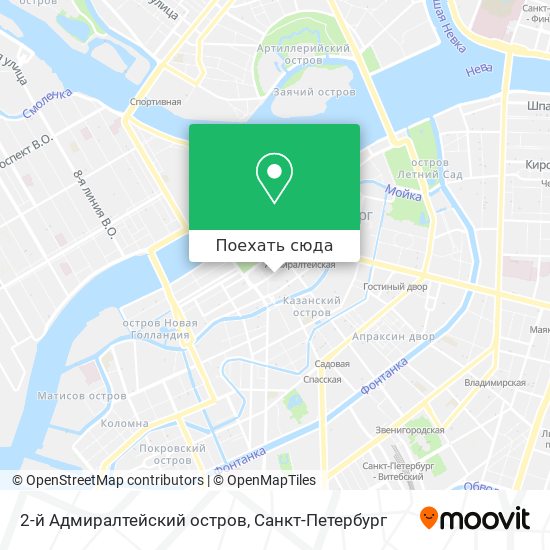 Карта 2-й Адмиралтейский остров