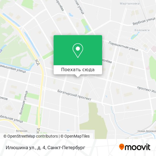 Карта Илюшина ул., д. 4