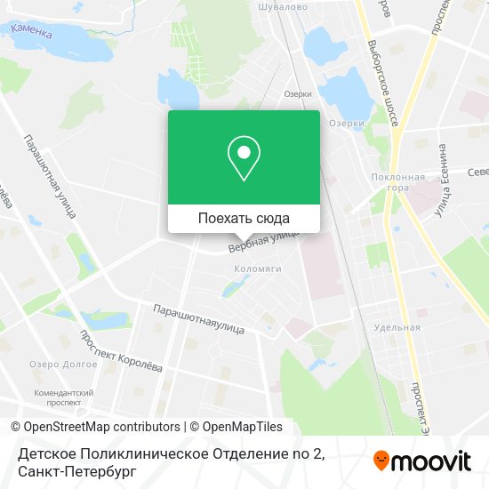 Карта Детское Поликлиническое Отделение no 2