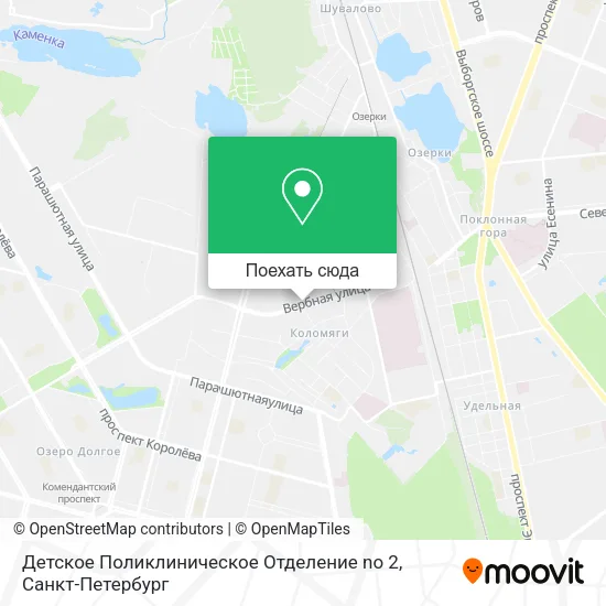 Карта Детское Поликлиническое Отделение no 2