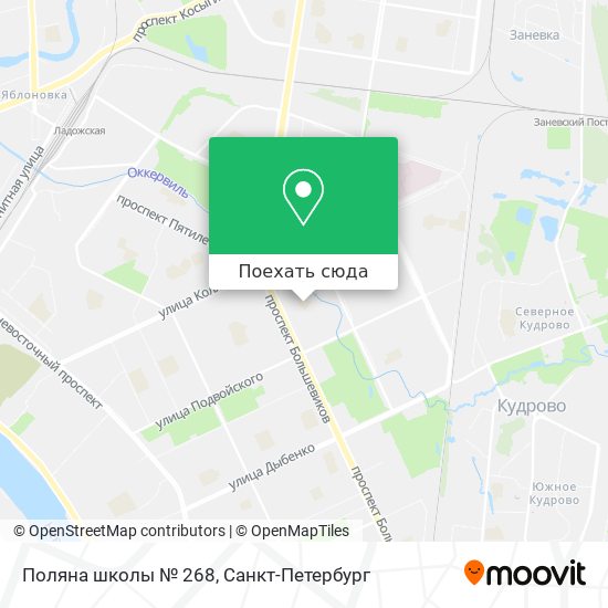 Карта Поляна школы № 268